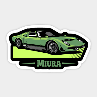 Lamborghini Miura Green Sticker